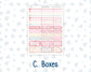 Kit 0254 - Laurel Denise The Scout Planner Large - Weekly Kit - February - Valentine Village