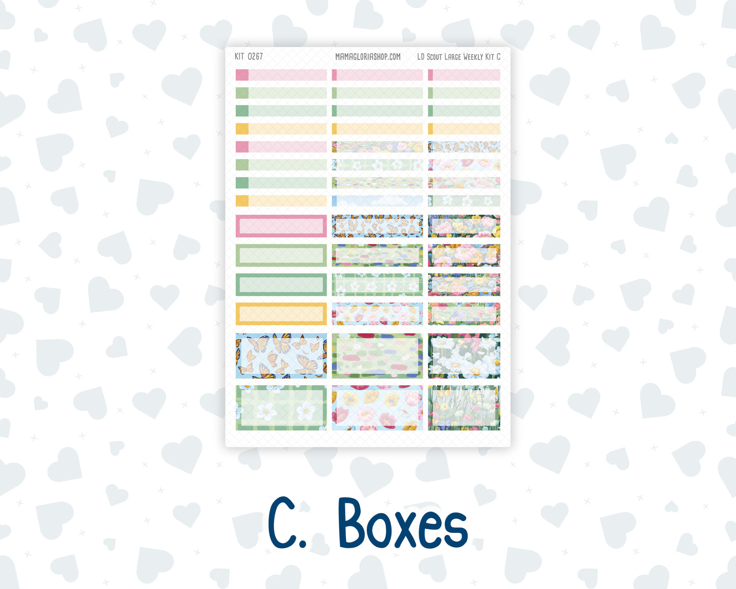 Kit 0267 - Laurel Denise The Scout Planner Large - Weekly Kit - May - Flowers For Mama