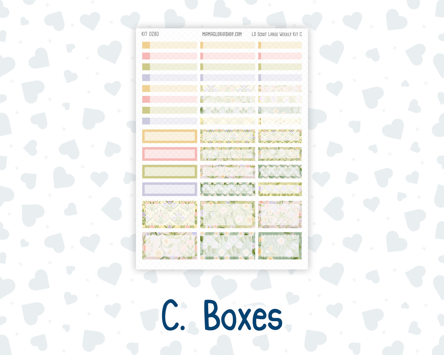 Kit 0280 - Laurel Denise The Scout Planner Large - Weekly Kit - Half Past Six In August