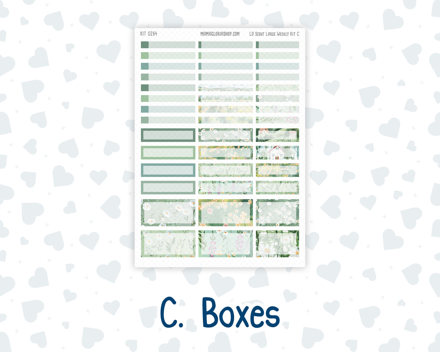Kit 0264 - Laurel Denise The Scout Planner Large - Weekly Kit - May - Spring Walk