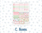 Kit 0276 - Laurel Denise The Scout Planner Large - Weekly Kit - July - Melon Crush