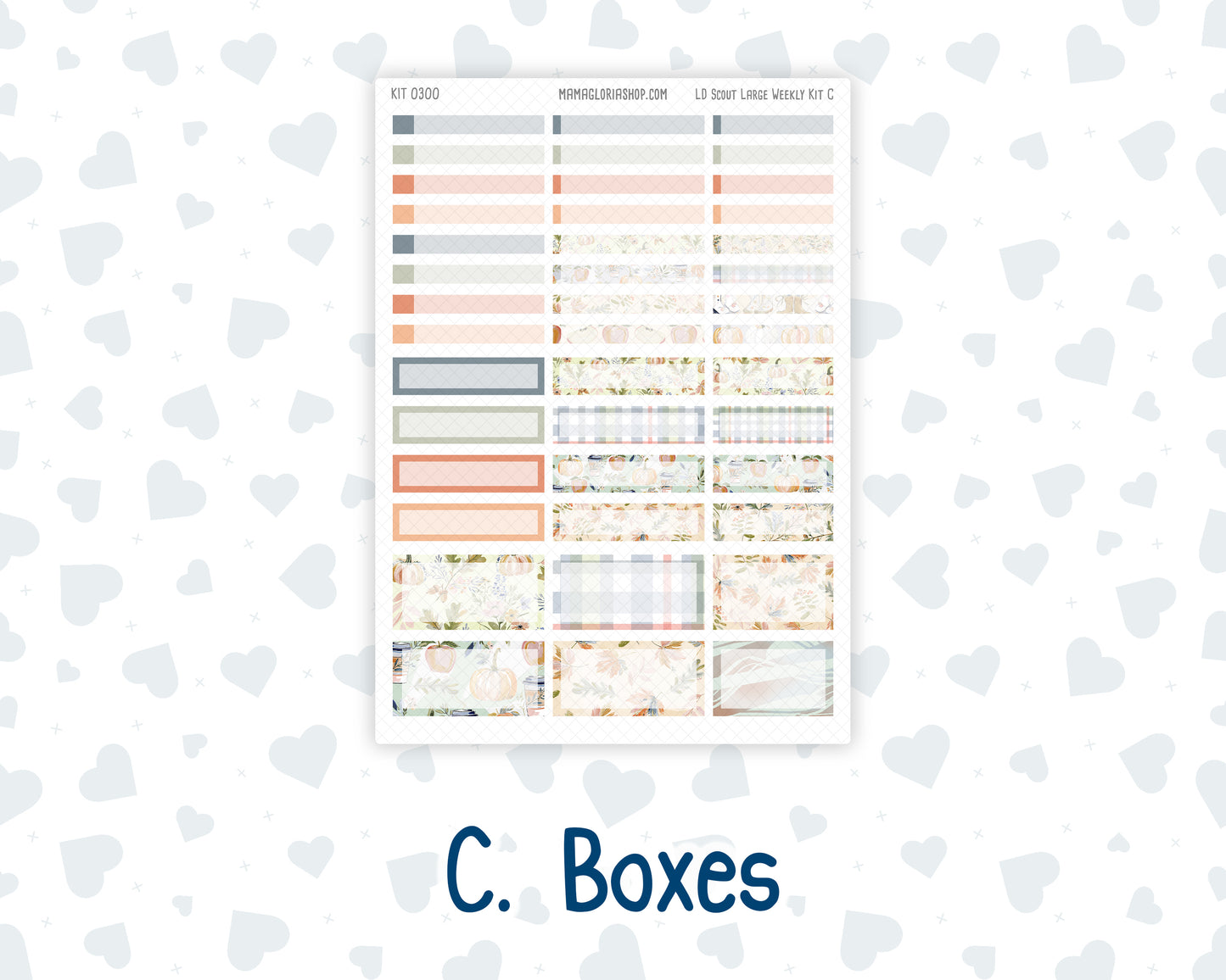 Kit 0300 - Laurel Denise The Scout Planner Large - Weekly Kit - October - Autumn Stroll