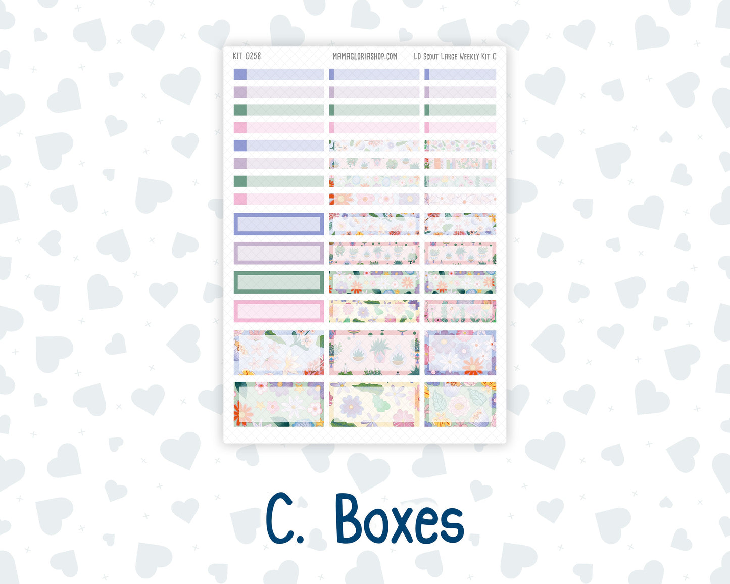 Kit 0258 - Laurel Denise The Scout Planner Large - Weekly Kit - March - Plant Therapy