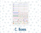 Kit 0258 - Laurel Denise The Scout Planner Large - Weekly Kit - March - Plant Therapy
