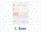 Kit 0269 - Laurel Denise The Scout Planner Large - Weekly Kit - June - Dolce Mare