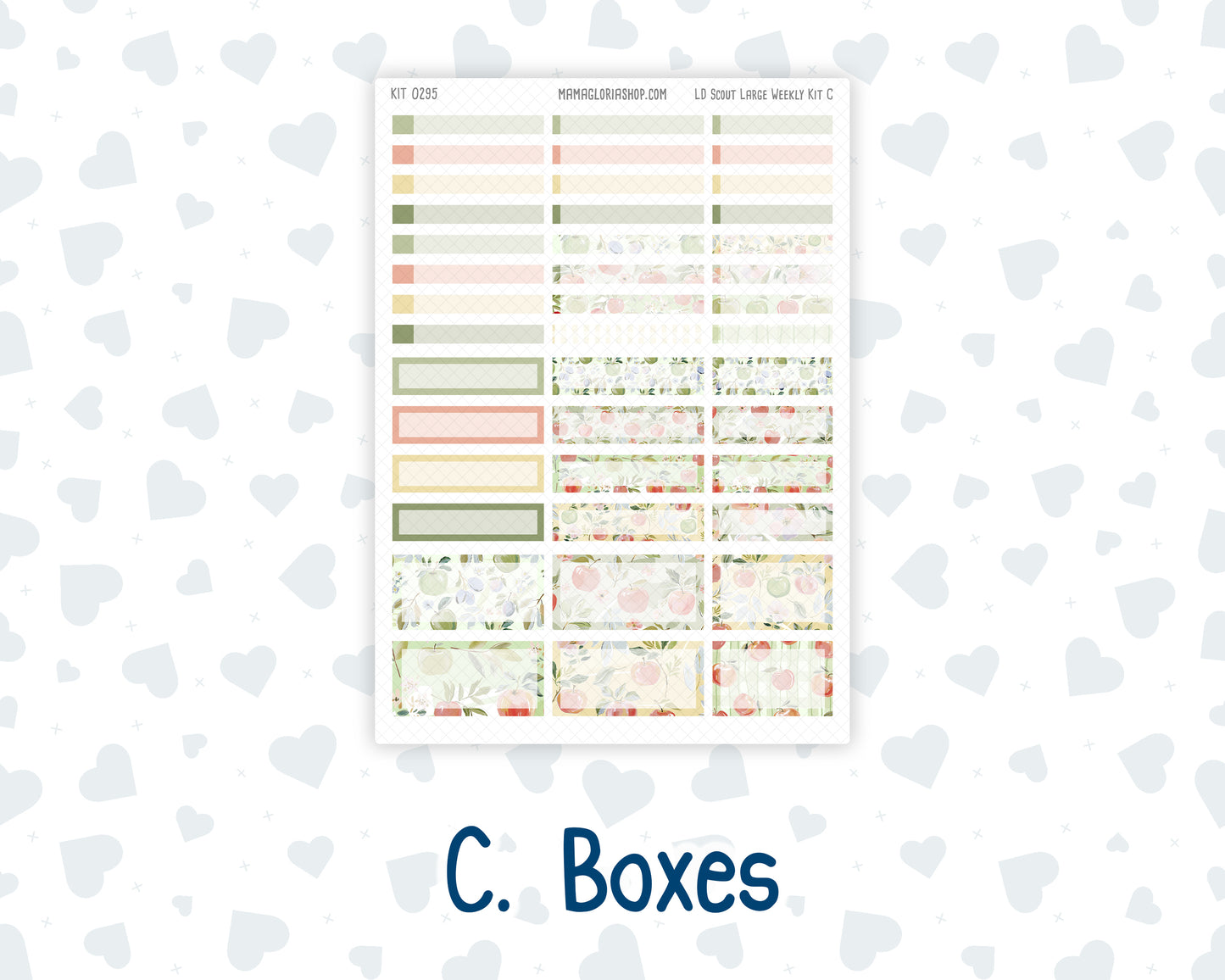 Kit 0295 - Laurel Denise The Scout Planner Large - Weekly Kit - September - Apple Harvest