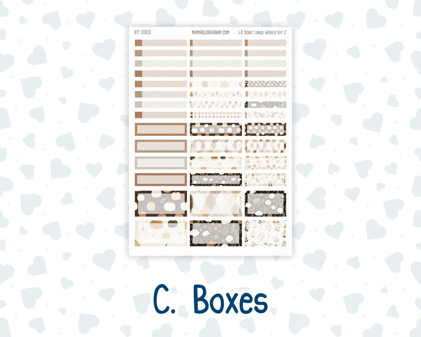 Kit 0303 - Laurel Denise The Scout Planner Large - Weekly Kit - November - Into The Woods