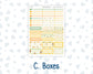 Kit 0277 - Laurel Denise The Scout Planner Large - Weekly Kit - August - Sunflower Drama Club