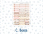 Kit 0296 - Laurel Denise The Scout Planner Large - Weekly Kit - September - Coffee Break