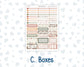Kit 0298 - Laurel Denise The Scout Planner Large - Weekly Kit - October - Velvet Bloom