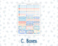 Kit 0268 - Laurel Denise The Scout Planner Large - Weekly Kit - June - Sea Sweeties