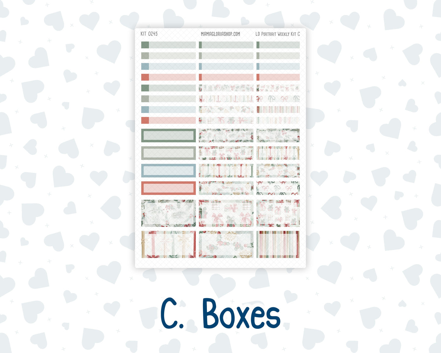 Kit 0245 - Laurel Denise Portrait - Weekly Kit - December - Vintage Christmas