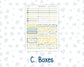 Kit 0274 - Laurel Denise The Scout Planner Large - Weekly Kit - July - Sunny Lemon Shore