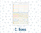 Kit 0265 - Laurel Denise The Scout Planner Large - Weekly Kit - May - Honeybee Sky