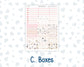 Kit 0297 - Laurel Denise The Scout Planner Large - Weekly Kit - October - Pink Spell