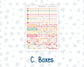 Kit 0271 - Laurel Denise The Scout Planner Large - Weekly Kit - June - Strawberry Shore