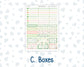 Kit 0256 - Laurel Denise The Scout Planner Large - Weekly Kit - March - Froggy Luck