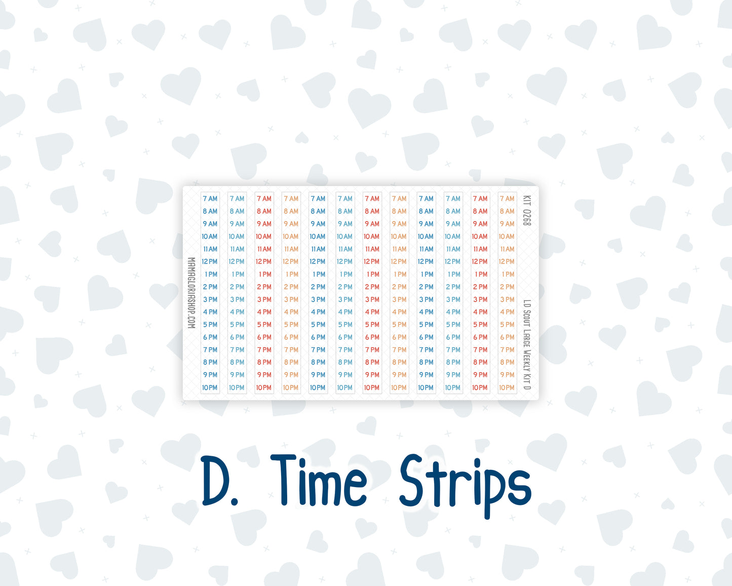 Kit 0268 - Laurel Denise The Scout Planner Large - Weekly Kit - June - Sea Sweeties