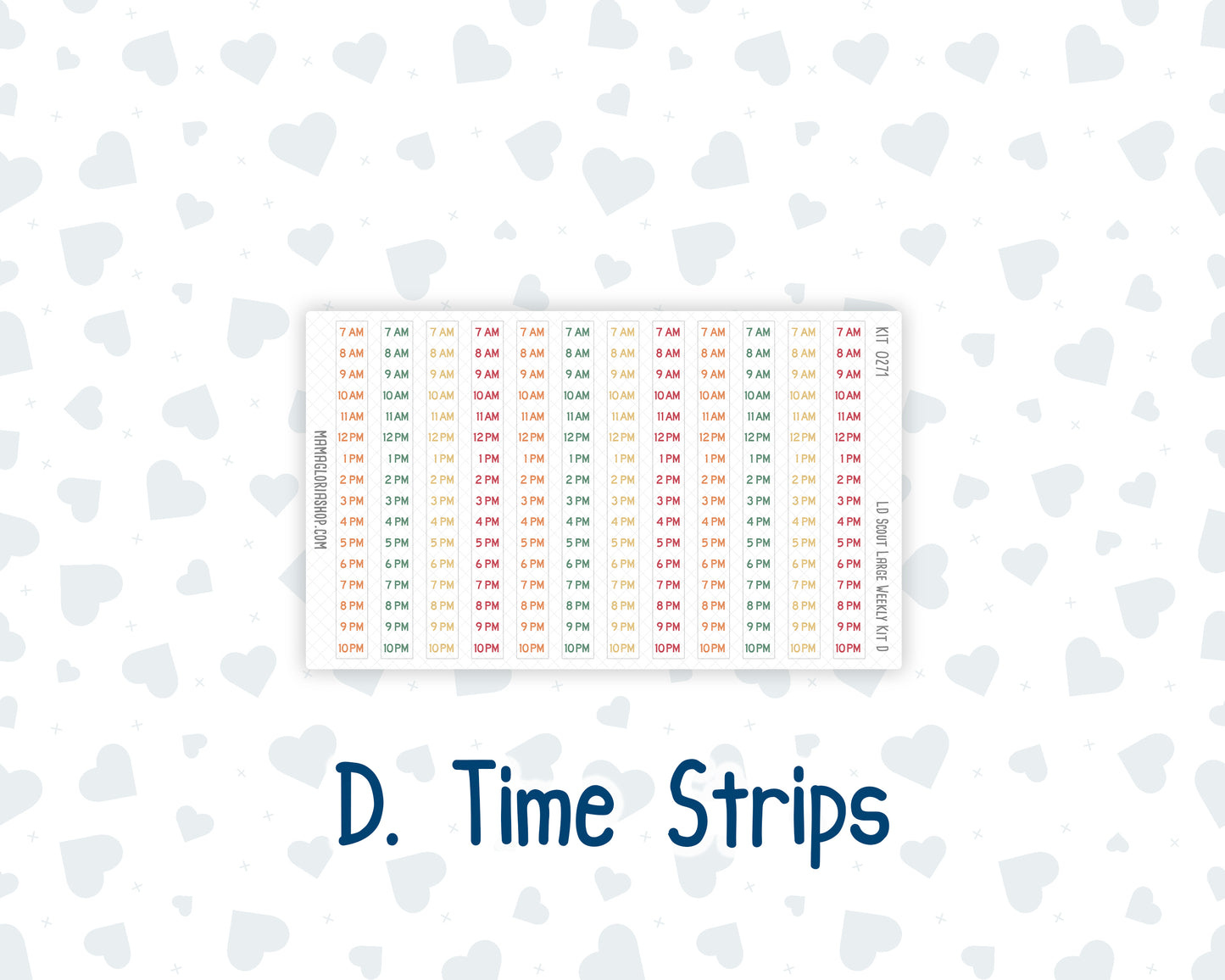 Kit 0271 - Laurel Denise The Scout Planner Large - Weekly Kit - June - Strawberry Shore