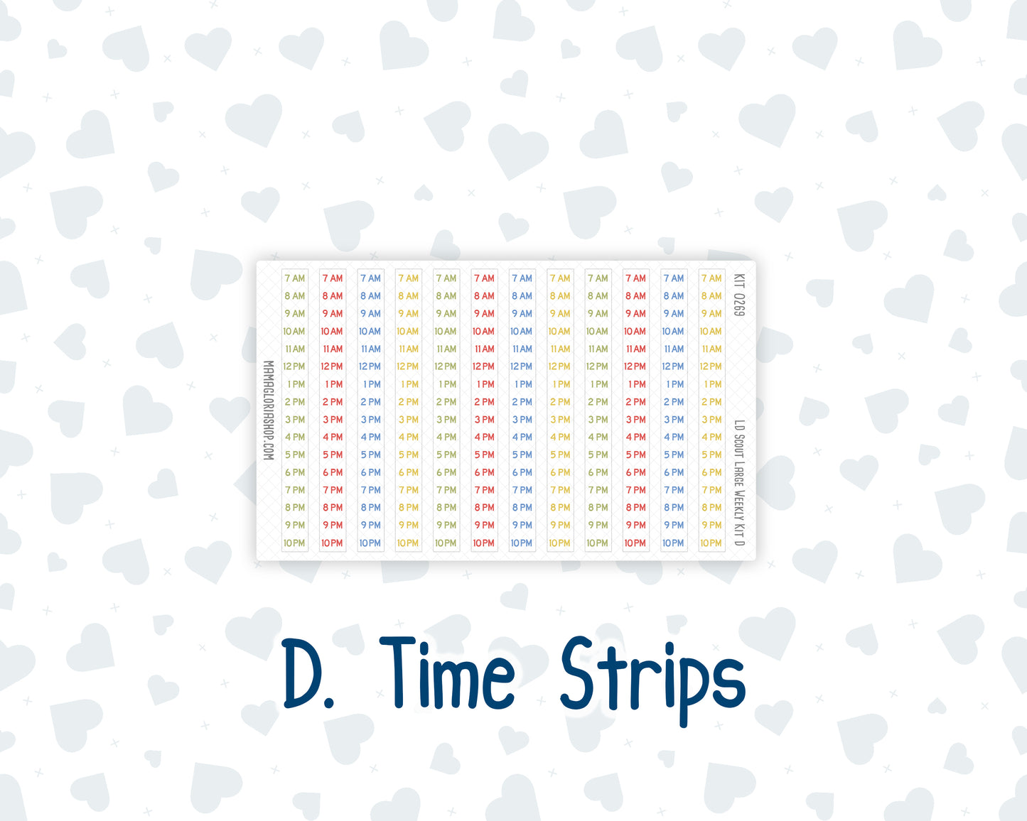 Kit 0269 - Laurel Denise The Scout Planner Large - Weekly Kit - June - Dolce Mare