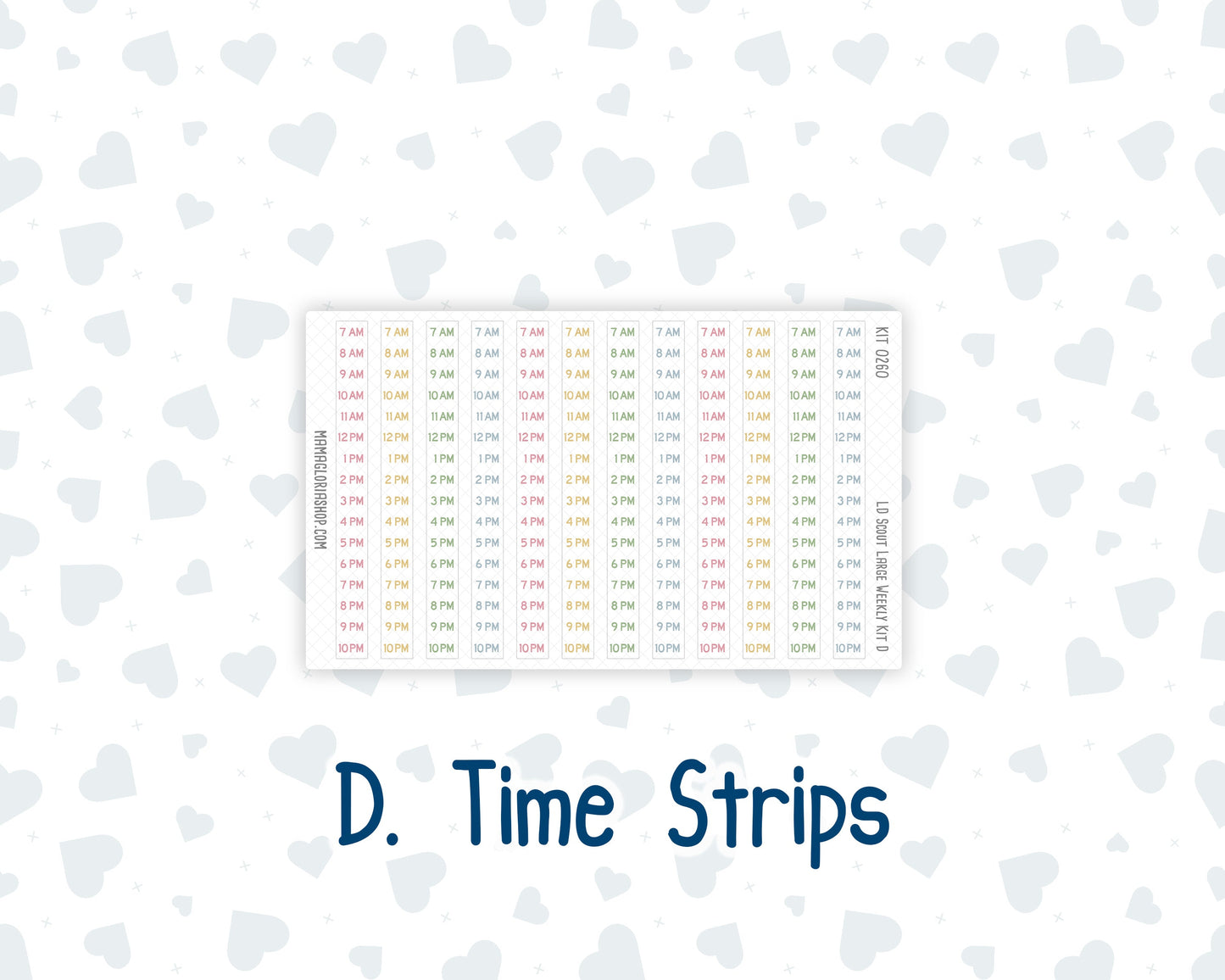 Kit 0260 - Laurel Denise The Scout Planner Large - Weekly Kit - April - Pastel Egg Hunt