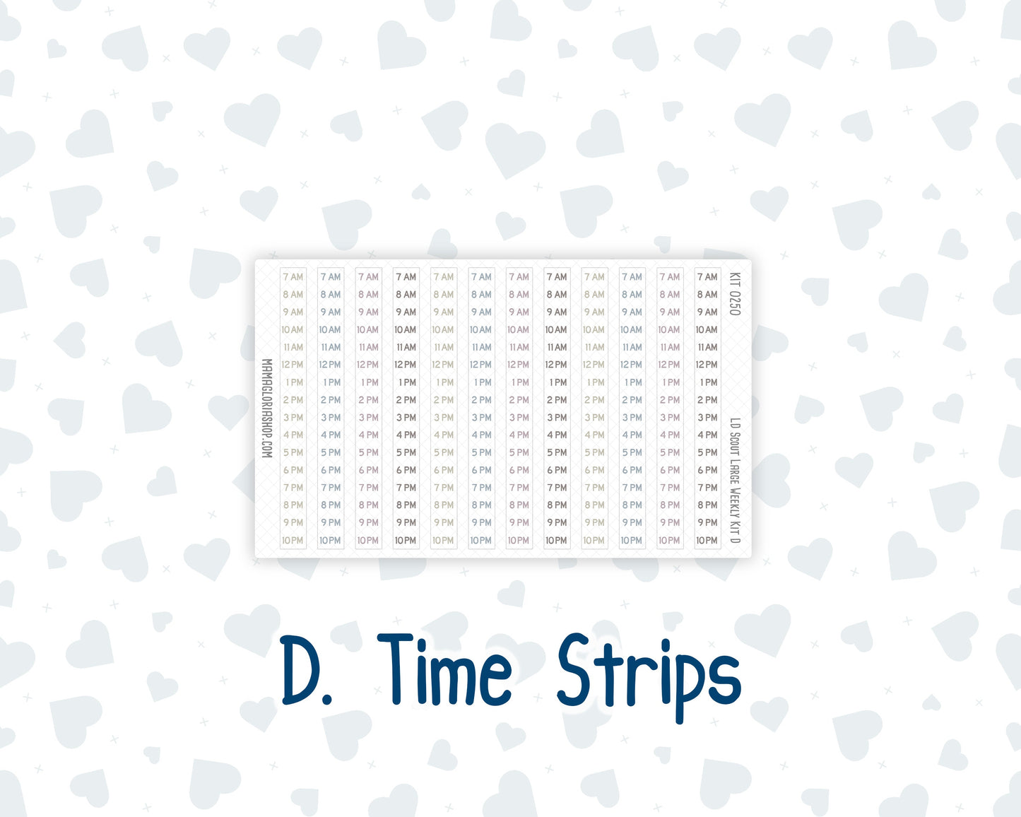 Kit 0250 - Laurel Denise The Scout Planner Large - Weekly Kit - Quiet January