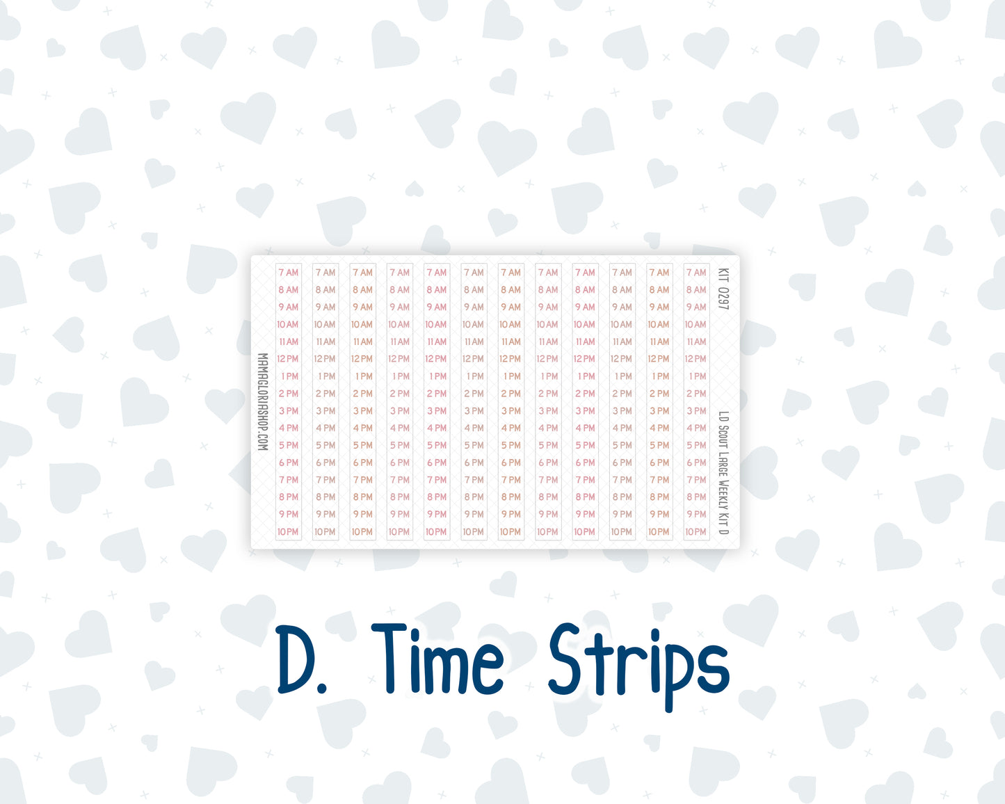 Kit 0297 - Laurel Denise The Scout Planner Large - Weekly Kit - October - Pink Spell