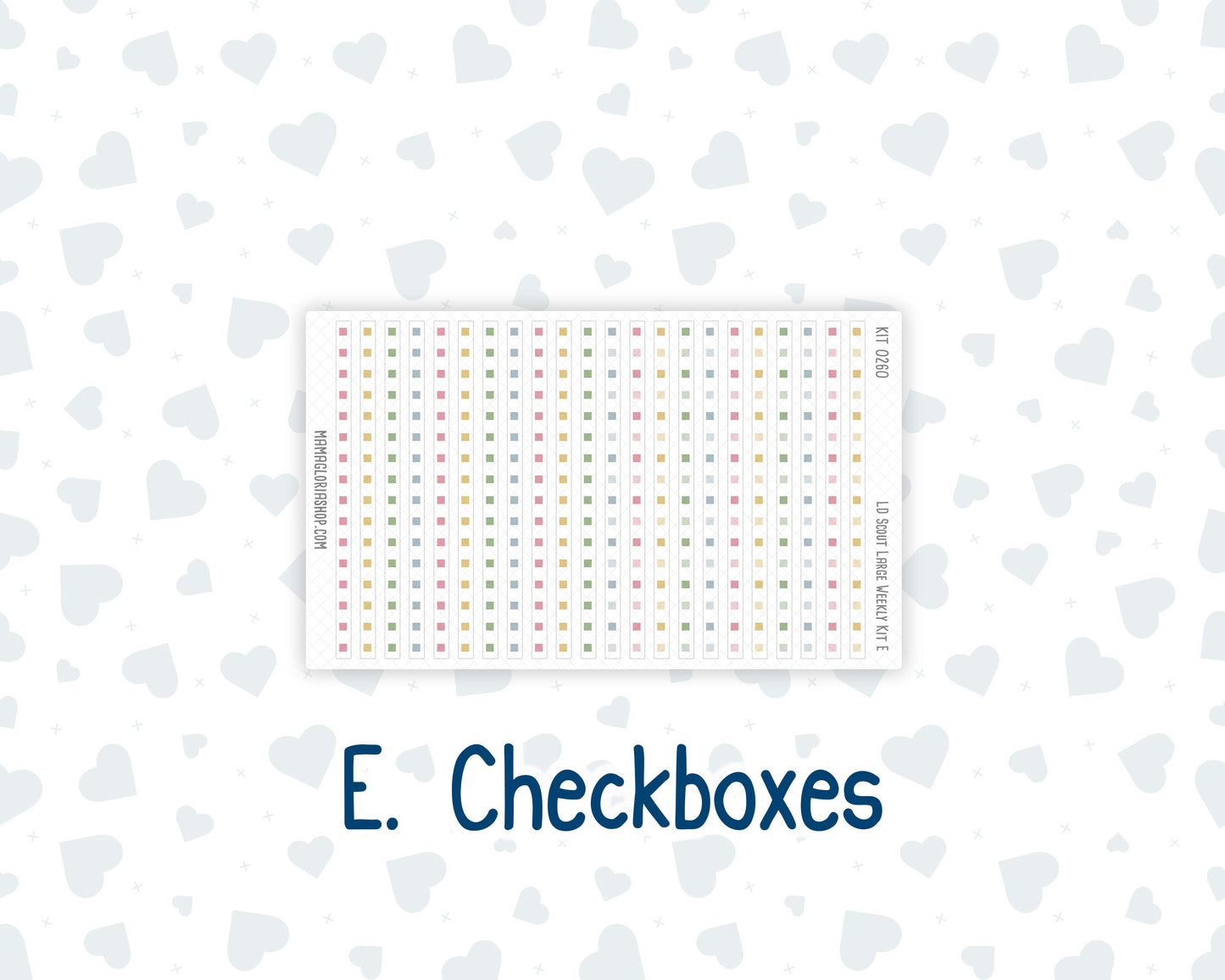 Kit 0260 - Laurel Denise The Scout Planner Large - Weekly Kit - April - Pastel Egg Hunt