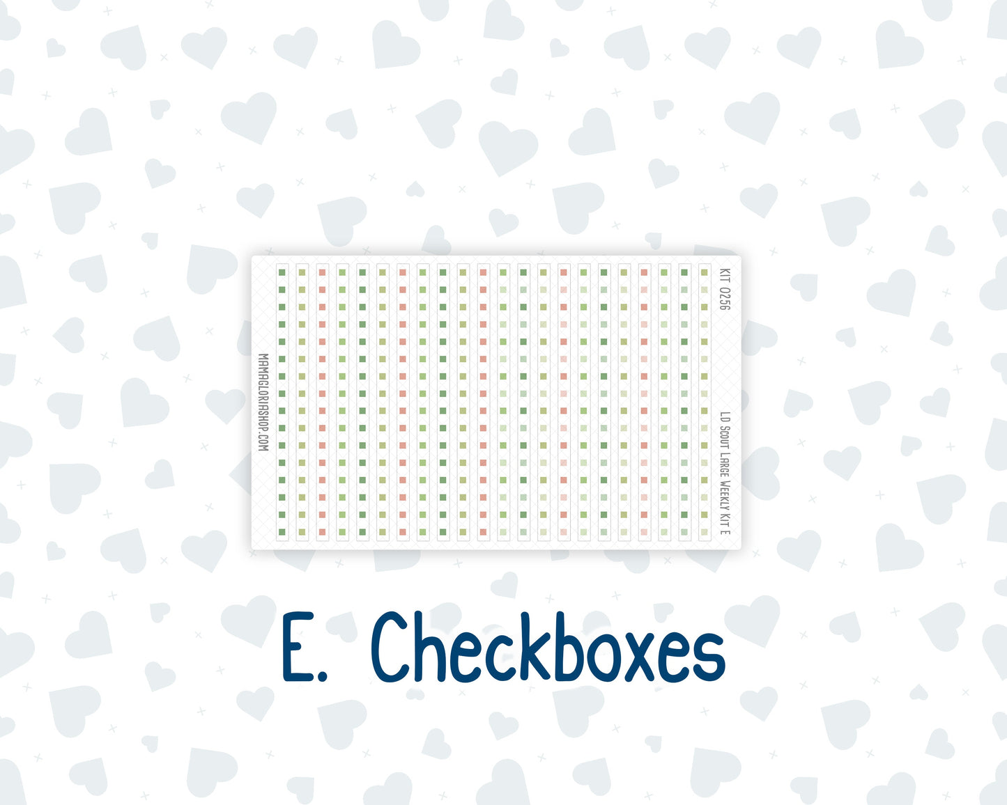 Kit 0256 - Laurel Denise The Scout Planner Large - Weekly Kit - March - Froggy Luck
