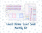 Kit 0252 - Laurel Denise The Scout Planner Small - Monthly Kit - February - Tokyo Candy Cloud