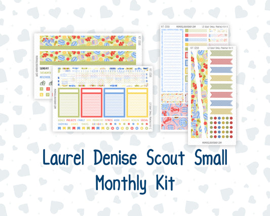 Kit 0269 - Laurel Denise The Scout Planner Small - Monthly Kit - June - Dolce Mare