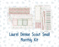 Kit 0257 - Laurel Denise The Scout Planner Small - Monthly Kit - March - Blush Garden