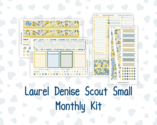 Kit 0274 - Laurel Denise The Scout Planner Small - Monthly Kit - July - Sunny Lemon Shore