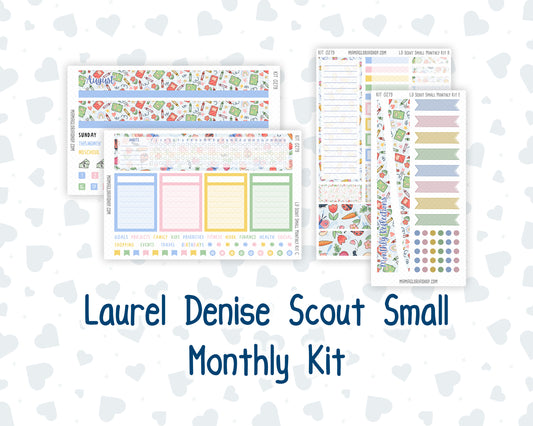 Kit 0279 - Laurel Denise The Scout Planner Small - Monthly Kit - August - Not Ready For School