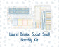 Kit 0265 - Laurel Denise The Scout Planner Small - Monthly Kit - May - Honeybee Sky