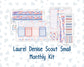 Kit 0273 - Laurel Denise The Scout Planner Small - Monthly Kit - July - Americana In Bloom