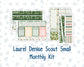 Kit 0208 - Laurel Denise The Scout Planner Small - Monthly Kit - March - Shamrock Lane