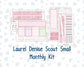 Kit 0253 - Laurel Denise The Scout Planner Small - Monthly Kit - February - Rosy Daydreams