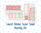 Kit 0276 - Laurel Denise The Scout Planner Small - Monthly Kit - July - Melon Crush