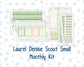 Kit 0256 - Laurel Denise The Scout Planner Small - Monthly Kit - March - Froggy Luck