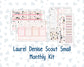 Kit 0297 - Laurel Denise The Scout Planner Small - Monthly Kit - October - Pink Spell