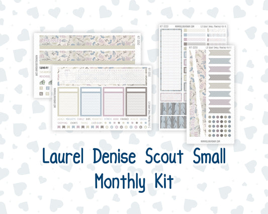 Kit 0250 - Laurel Denise The Scout Planner Small - Monthly Kit - Quiet January