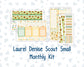 Kit 0277 - Laurel Denise The Scout Planner Small - Monthly Kit - August - Sunflower Drama Club