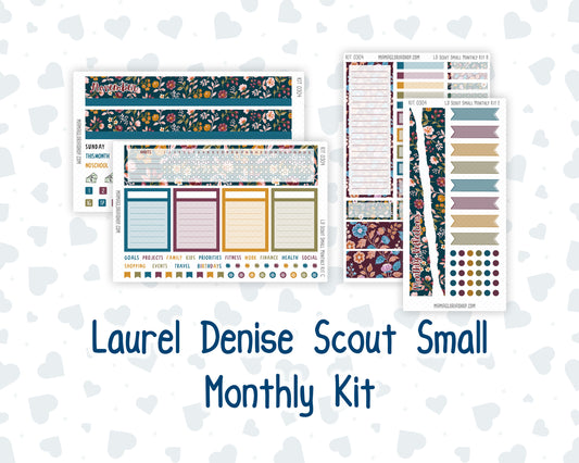 Kit 0304 - Laurel Denise The Scout Planner Small - Monthly Kit - November - Autumn In Bloom