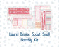 Kit 0254 - Laurel Denise The Scout Planner Small - Monthly Kit - February - Valentine Village