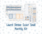 Kit 0299 - Laurel Denise The Scout Planner Small - Monthly Kit - October - Book Nook