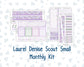 Kit 0263 - Laurel Denise The Scout Planner Small - Monthly Kit - April - Lavender Drift