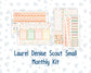 Kit 0228 - Laurel Denise The Scout Planner Small - Monthly Kit - August - Just Peachy