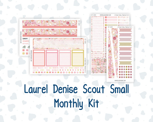 Kit 0294 - Laurel Denise The Scout Planner Small - Monthly Kit - September - Rosy Reveria