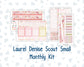 Kit 0294 - Laurel Denise The Scout Planner Small - Monthly Kit - September - Rosy Reveria